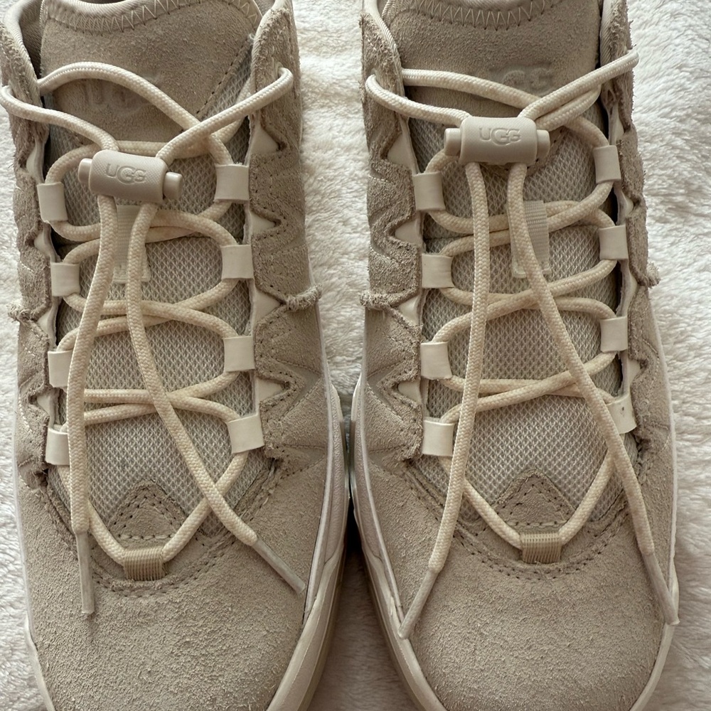 UGG Women's Captrail High cream Sneaker size 10 - Picture 3 of 10